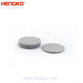 En stock reutilizable Micron 316 316L Filtro sinterizado de disco de acero inoxidable para industrias de alimentos y farmacéuticos